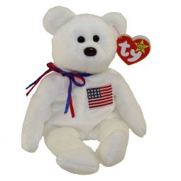 TY Beanie Baby - LIBEARTY the Bear (Original Version - 4th Gen hang tag) (8 inch)