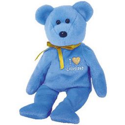 TY Beanie Baby - LOUISIANA the Bear (I Love Louisiana - State Bear) (8.5 inch)