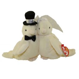 TY Beanie Baby - LOVE BIRDS the Birds (Hallmark Gold Crown Exclusive) (5.5 inch)