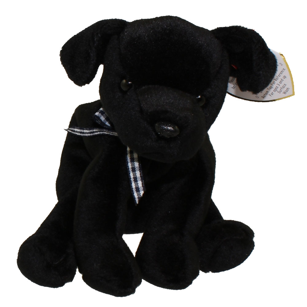 TY Beanie Baby - the Black Lab (5 inch): BBToyStore.com - Toys, Plush, Trading Cards, Action Figures & Games online retail store shop sale