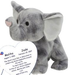 TY Beanie Baby - MALIHA AND JADE the Elephant (St. Louis Zoo Exclusive)