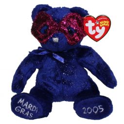 TY Beanie Baby - MARDI GRAS the Mardi Gras Bear (7.5 inch)