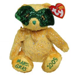 TY Beanie Baby - MASQUE the Mardi Gras Bear (Internet Exclusive) (7.5 inch)