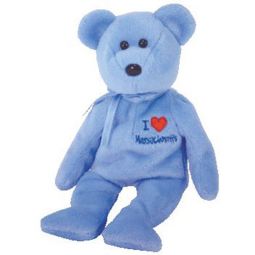 TY Beanie Baby - MASSACHUSETTS the Bear (I Love Massachusetts - State Exclusive) (8.5 inch)