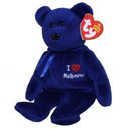 TY Beanie Baby - MELBOURNE the Bear (I Love Melbourne - Australia Exclusive) (8.5 inch)
