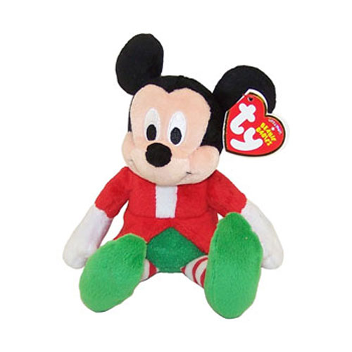 TY Beanie Baby - Disney - MICKEY MOUSE (Holiday Outfit - Walgreens Excl) (7 inch)