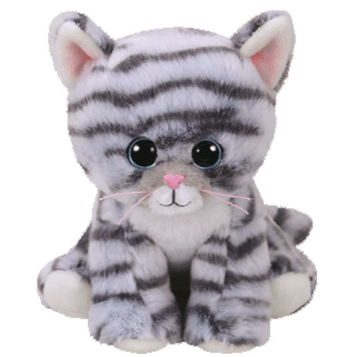 TY Beanie Baby - MILLIE the Grey Tabby Cat (6 inch)
