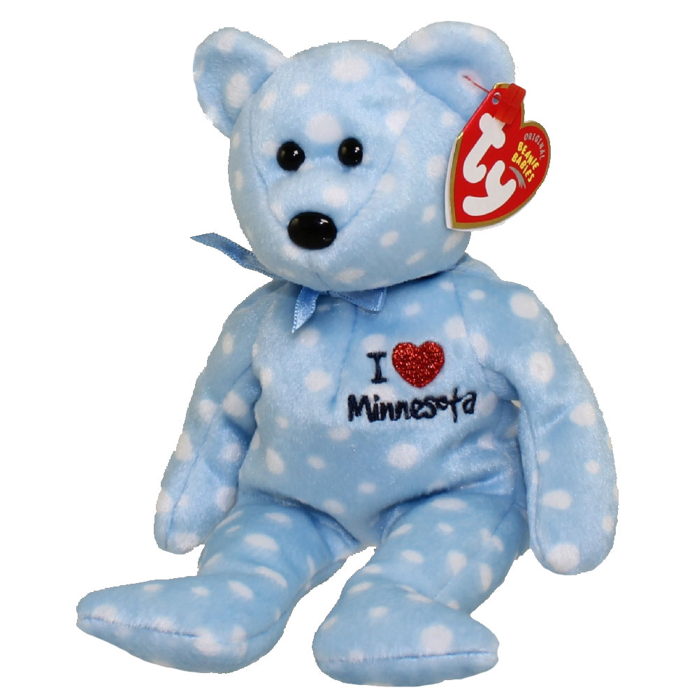 TY Beanie Baby - MINNESOTA the Bear (I Love Minnesota - State Exclusive) (9 inch)