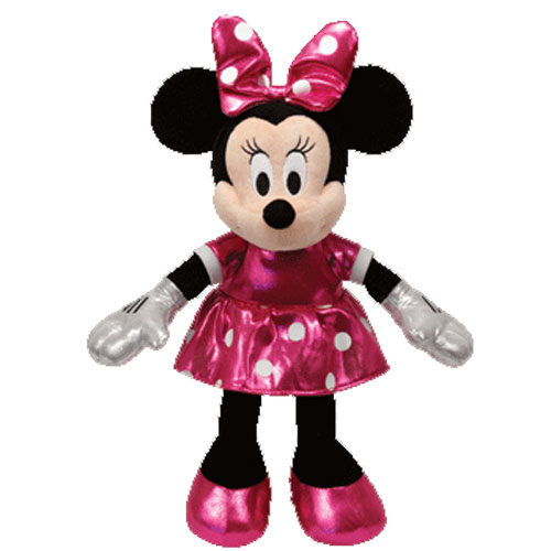 TY Beanie Baby - Disney Sparkle - MINNIE MOUSE (Pink Dress) (8 inch)