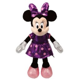 TY Beanie Baby - Disney Sparkle - MINNIE MOUSE (Purple Dress) (8 inch)