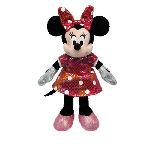 TY Beanie Baby - Disney Sparkle - MINNIE MOUSE (Rainbow Dress) (8 inch)