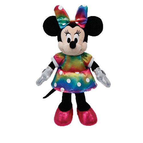 TY Beanie Baby - Disney Sparkle - MINNIE MOUSE (Ty Dye Dress) (8 inch)