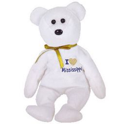 TY Beanie Baby - MISSISSIPPI the Bear (I Love Mississippi - State Bear) (9 inch)