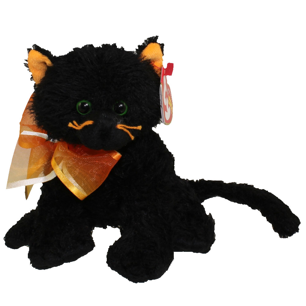 TY Beanie Baby MOONLIGHT the Black Cat 6 inch