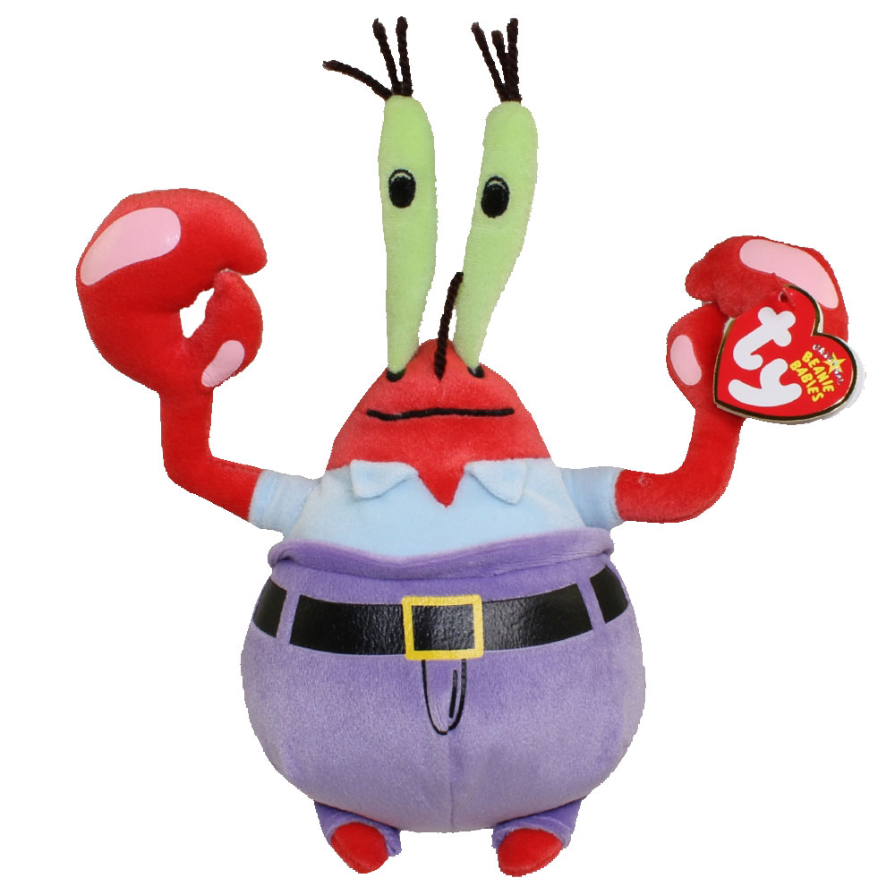 TY Beanie Baby - MR. KRABS (SpongeBob Squarepants) (7.5 inch)