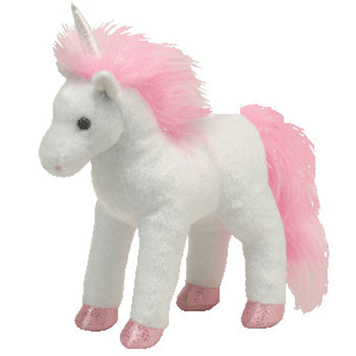 TY Beanie Baby - MYSTIC  the Unicorn ( Pink Sparkly Fur, Irridescent Horn & Pink Hoofs ) (7 inch)