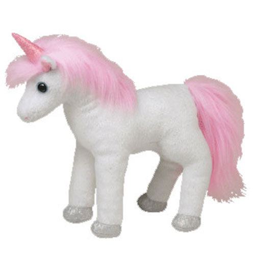 TY Beanie Baby - MYSTIC  the Unicorn ( 2010 Version w/ Pink Fur, Pink Horn & Silver Hoofs ) (7 inch