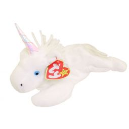 TY Beanie Baby - MYSTIC the Unicorn (irredescent horn & yarn mane) (8 inch)