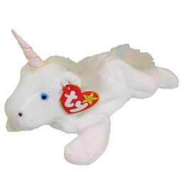 TY Beanie Baby - MYSTIC the Unicorn (irredescent horn & furry mane) (8 inch)