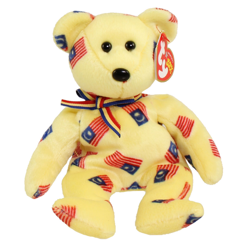 TY Beanie Baby - NEGARAKU the Bear (Malaysia Exclusive) (8.5 inch)