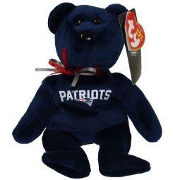 TY Beanie Baby - NFL Football Bear - NEW ENGLAND PATRIOTS (8.5 inch)
