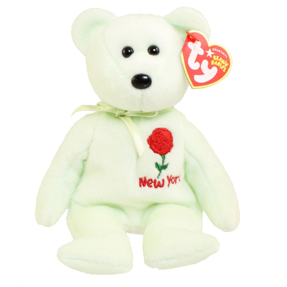 TY Beanie Baby - NEW YORK ROSE the Bear (Show Exclusive) (8.5 inch)