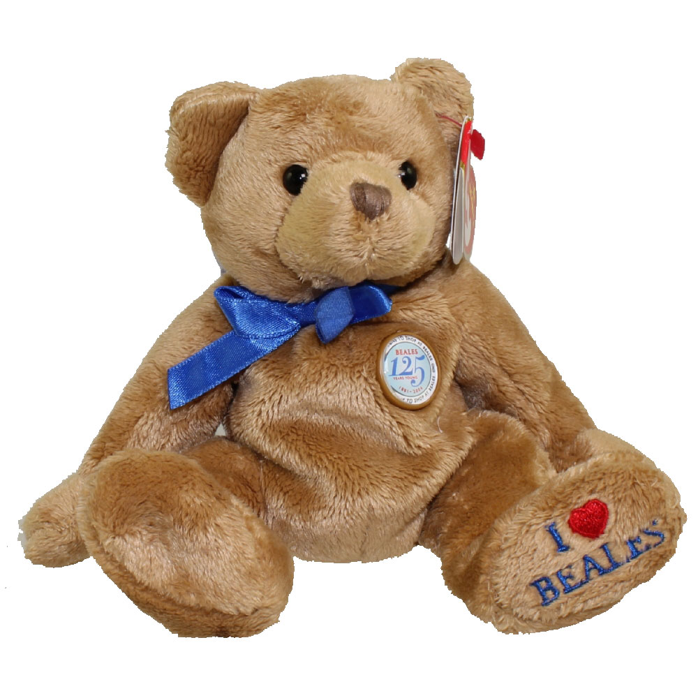 TY Beanie Baby - NIGEL the Bear (Beales UK Exclusive) (7 inch)