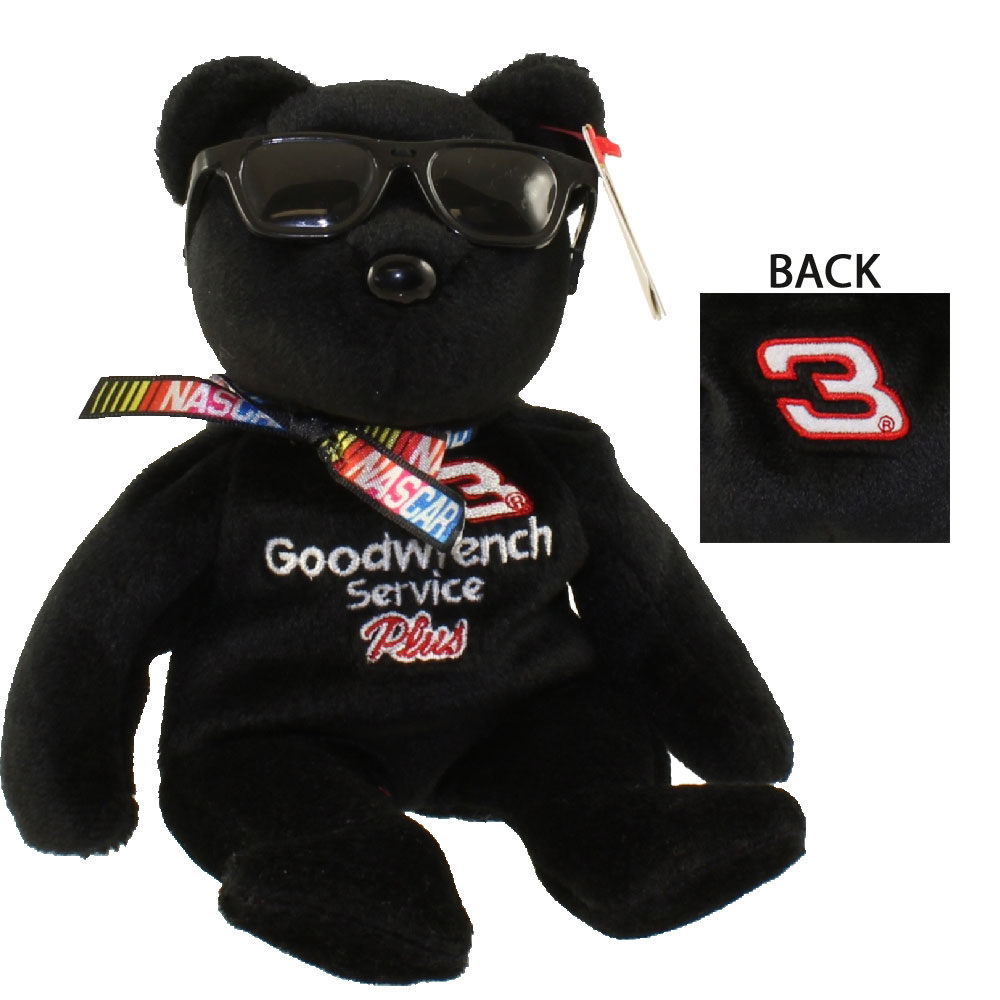 TY Beanie Baby - NO 3 the Nascar Bear ( Dale Earnhardt ) (8.5 inch)