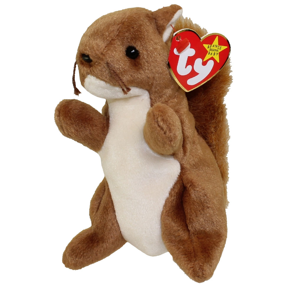 Nuts The Squirrel Ty Beanie Baby 1996 UPC 008421041145 for sale online 