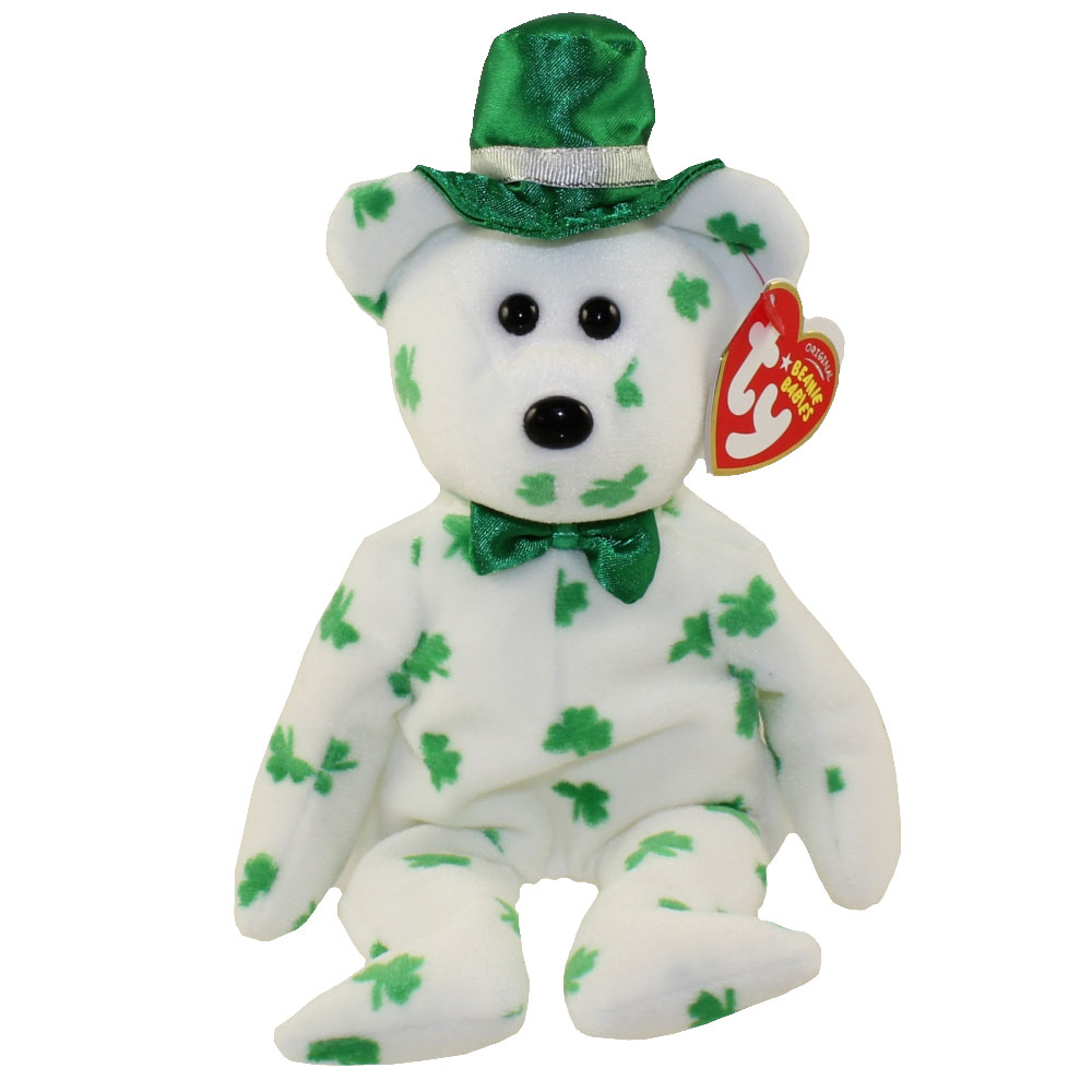 TY Beanie Baby - O'FORTUNE the Irish Bear (10 inch)