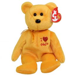 TY Beanie Baby - OHIO the Bear (I Love Ohio - State Exclusive) (8.5 inch)