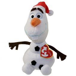 TY Beanie Baby - OLAF the Snowman with SANTA HAT (Disney Frozen) (6.5 inch)