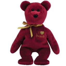 TY Beanie Baby - OMNIBUS the Bear (Gold Heart - Harrods UK Exclusive)