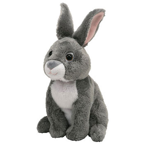 grey bunny plush