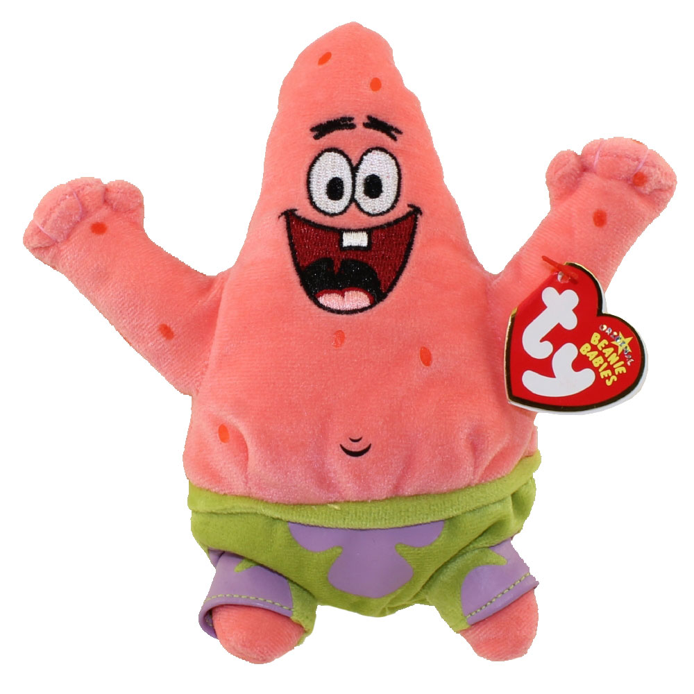 TY Beanie Baby - PATRICK STAR (Best Day Ever) (Spongebob Squarepants) (6.5 inch)