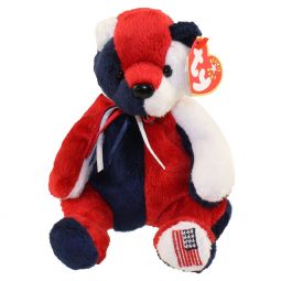 TY Beanie Baby - PATRIOT the Bear (Reversed Version) (7.5 inch)
