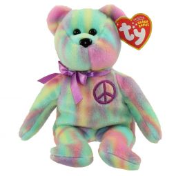 TY Beanie Baby - PEACE the Ty-Dye Bear (2010 Version) (8.5 inch)