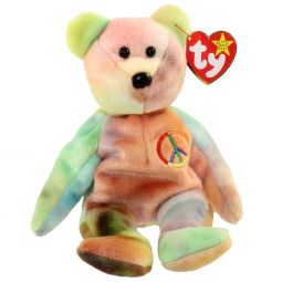 TY Beanie Baby - PEACE the Ty-Dyed Bear (8.5 inch)