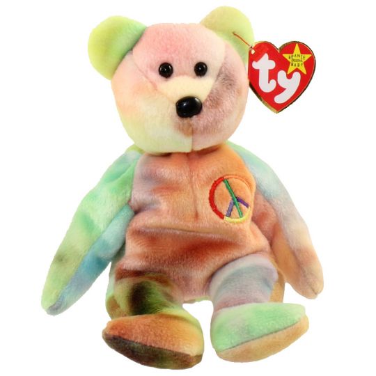 TY Beanie Baby - PEACE the Ty-Dyed Bear 