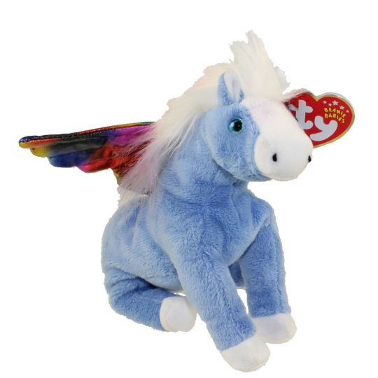 Ty Beanie Boos 6" PEGASUS Unicorn Stuffed Animal Plush MWMTs Retired Collectible 