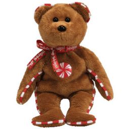 TY Beanie Baby - PEPPERMINT the Bear (Hallmark Gold Crown Exclusive) (8.5 inch) Rare!
