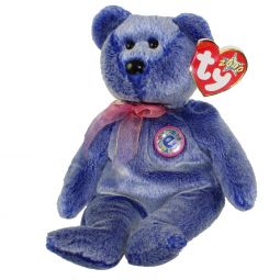 TY Beanie Baby - PERIWINKLE the e-Bear (8.5 inch)