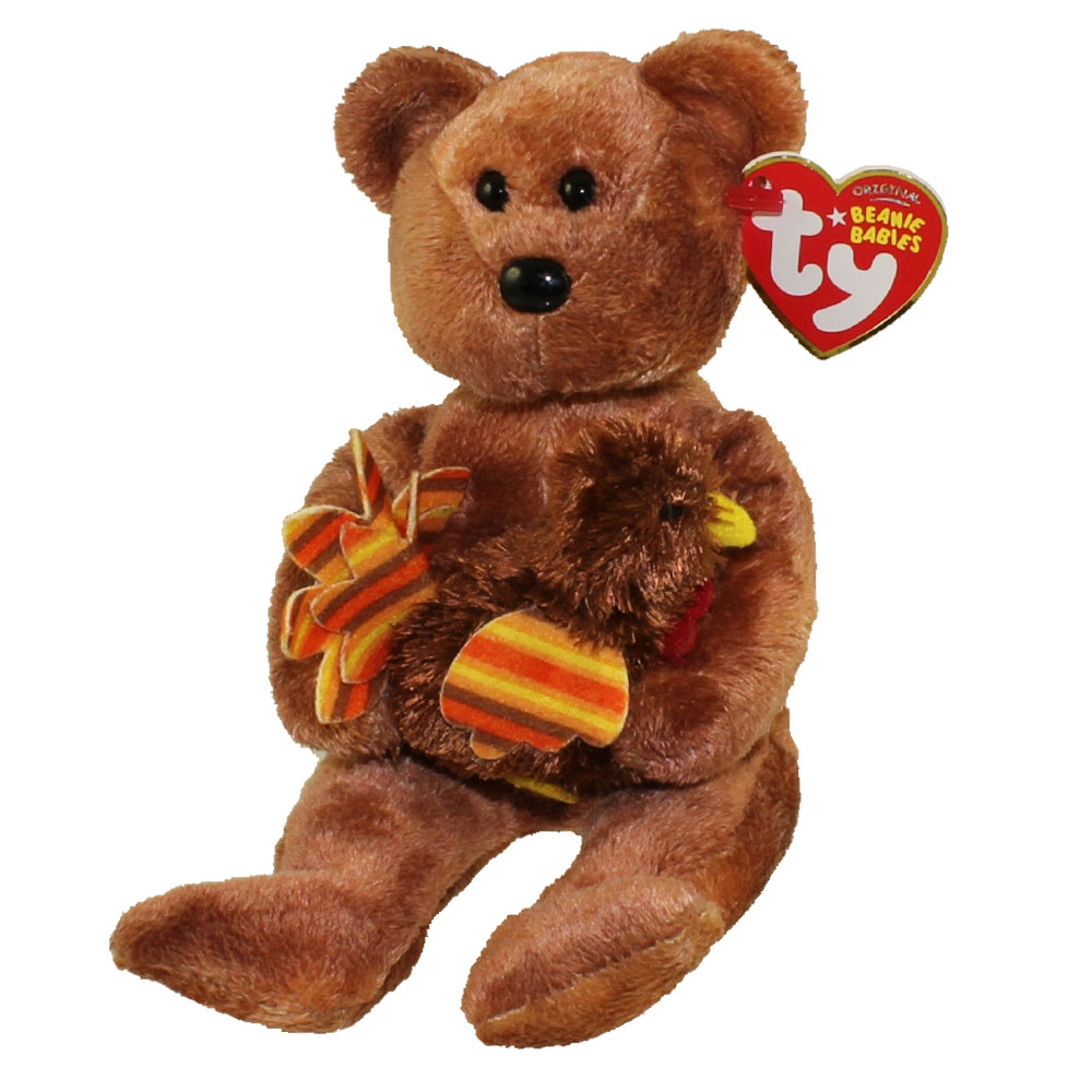 TY Beanie Baby - PILGRIM the Bear (Internet Exclusive) (8.5 inch)