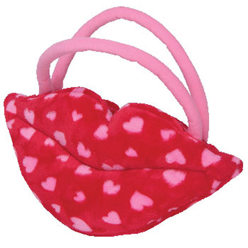 TY Pinkys - SMOOCHES the Lips Purse (red version) (9 inch)