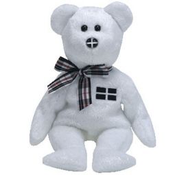 TY Beanie Baby - PIRAN the Bear *w/ FLAG NOSE* (UK Exclusive) (8.5 inch)