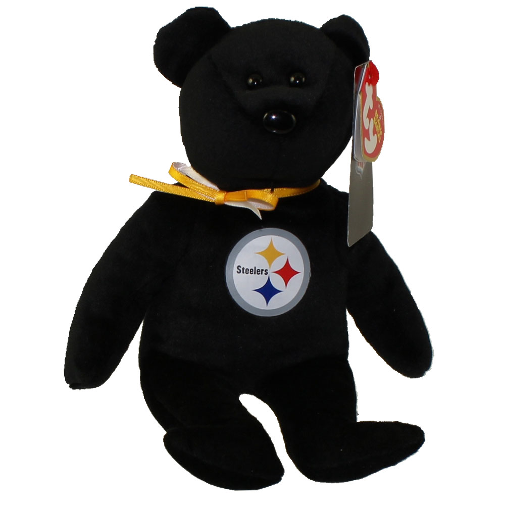 TY Beanie Baby - NFL Football Bear - PITTSBURGH STEELERS (8.5 inch)