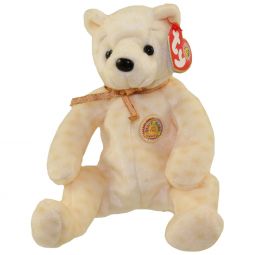 TY Beanie Baby - POPCORN the Bear (BBOM October 2003) (8 inch)