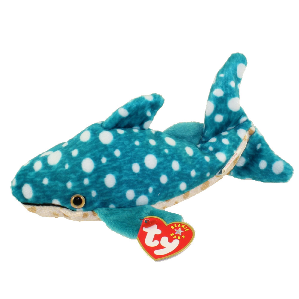 TY Beanie Baby - POSEIDON the Whale Shark (7 inch)