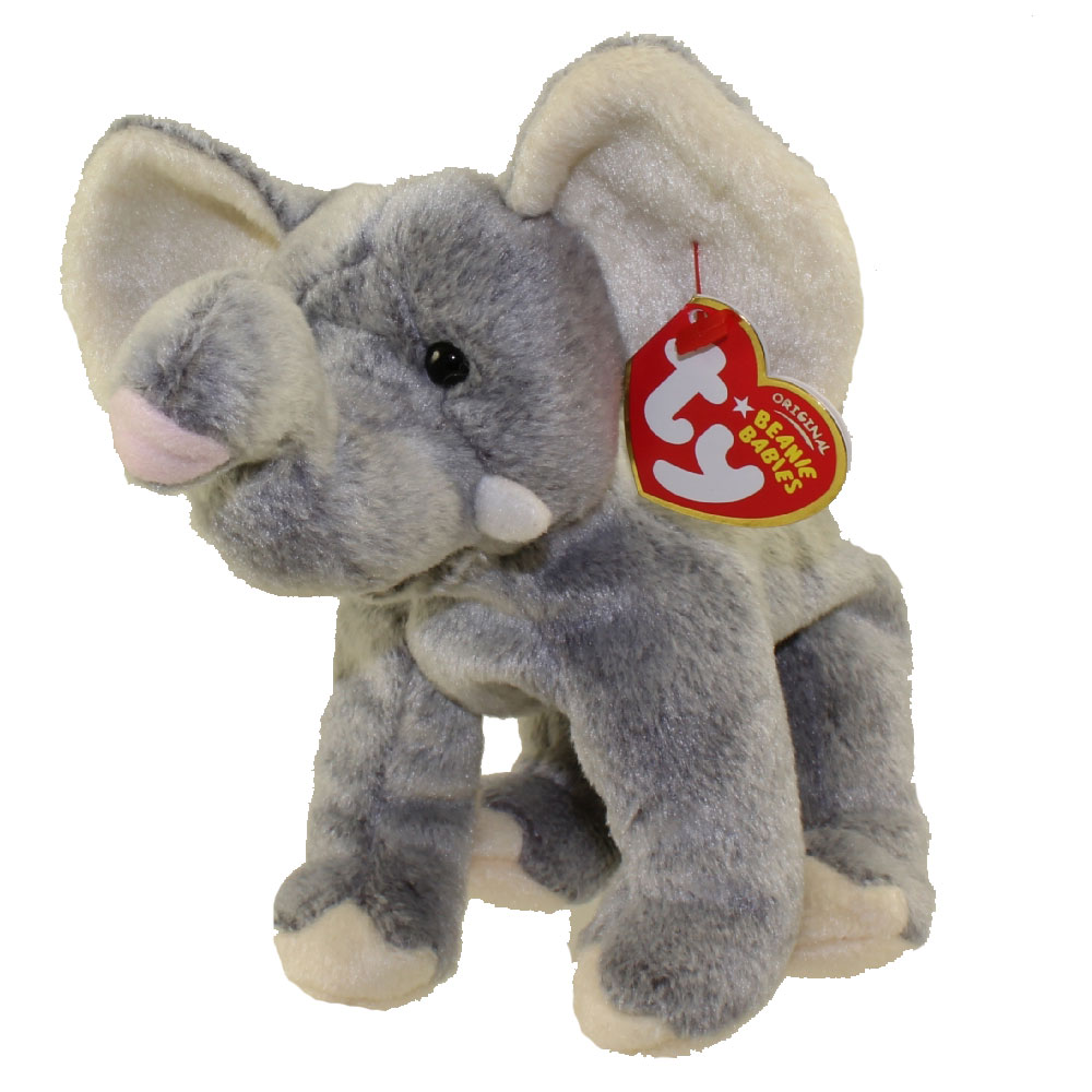 TY Beanie Baby - POUNDER the Elephant (6 inch)