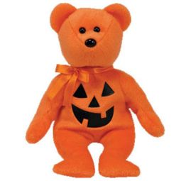 TY Beanie Baby - PUNKIN FACE the Bear w/Black Pumpkin Face (Walgreens Excl) (8.5 inch)